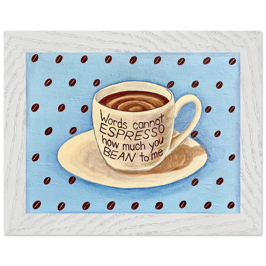 Inspiring Christian art acrylic on canvas painting Grounds for Gratitude by Colette Raine Print