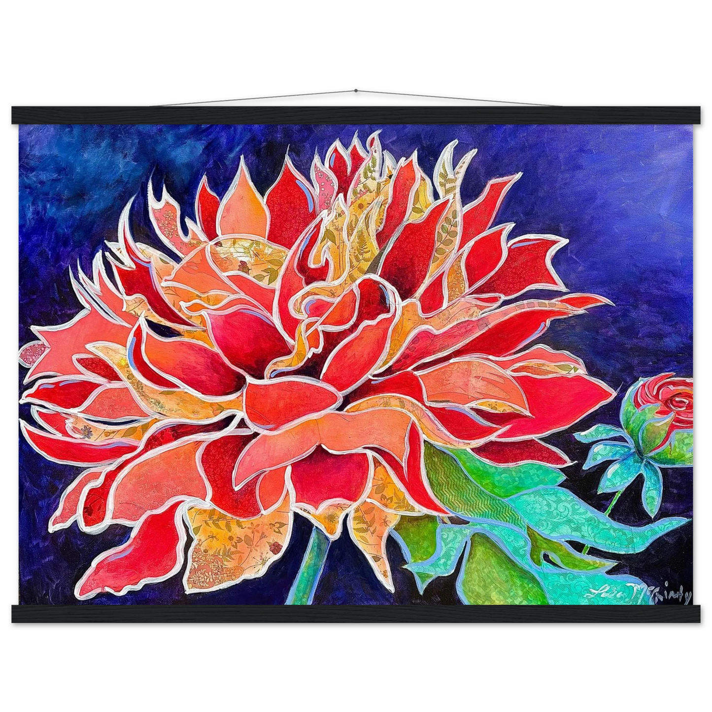 Pink Magnificence by Lisa McGinty Christian floral wall art print - Print,,-Gallery of Grace