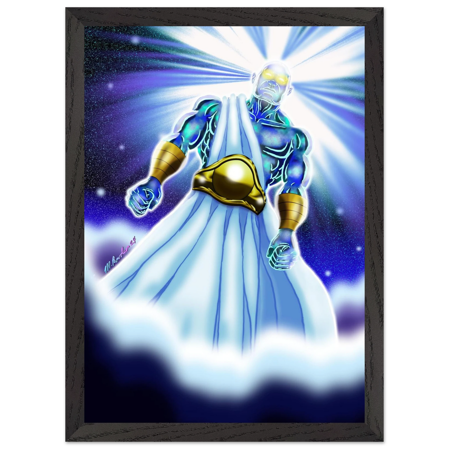 Angel of Daniel 10 by McLendon Bowden-Christian digital artwork- Print, , -Gallery of Grace