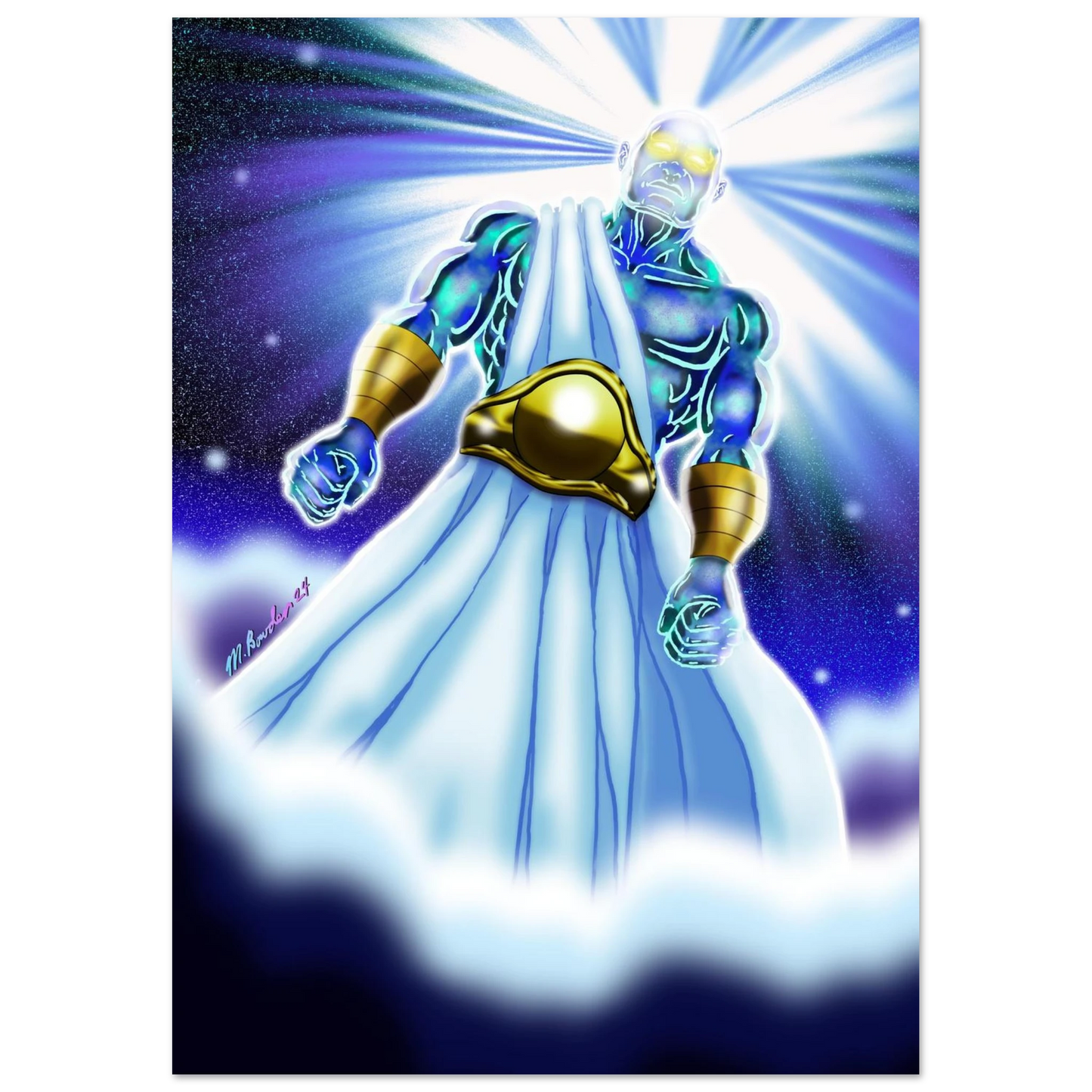 Angel of Daniel 10 by McLendon Bowden-Christian digital artwork- Print, , -Gallery of Grace