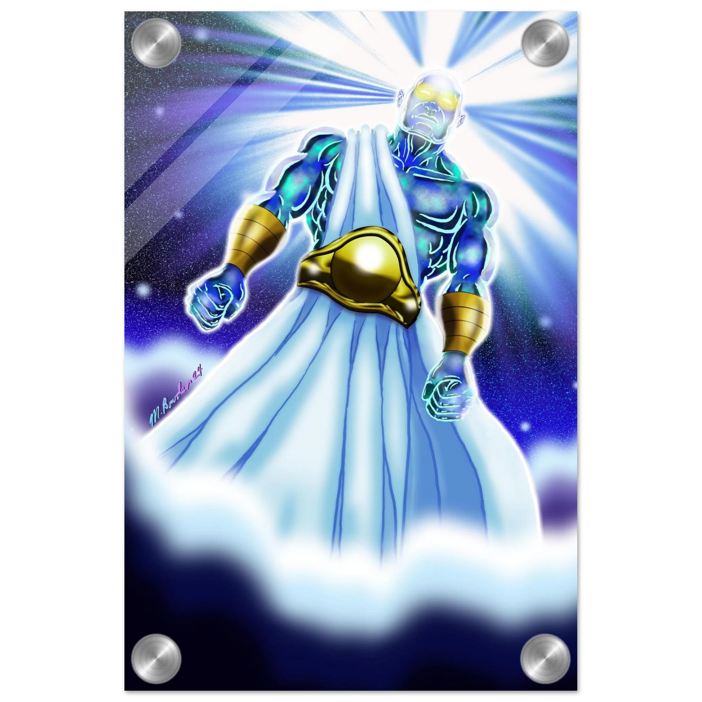 Angel of Daniel 10 by McLendon Bowden-Christian digital artwork- Print, , -Gallery of Grace