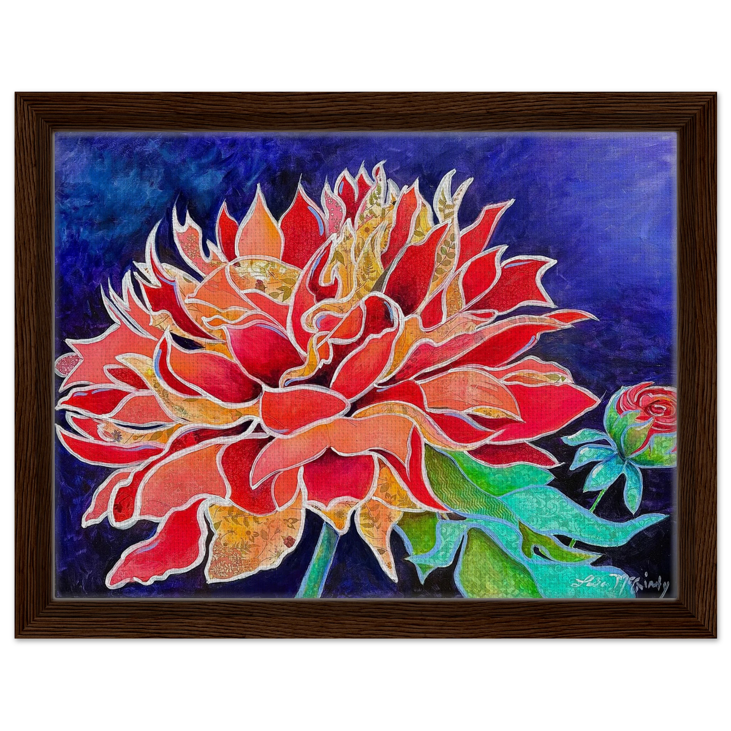 Pink Magnificence by Lisa McGinty Christian floral wall art print - Print,,-Gallery of Grace