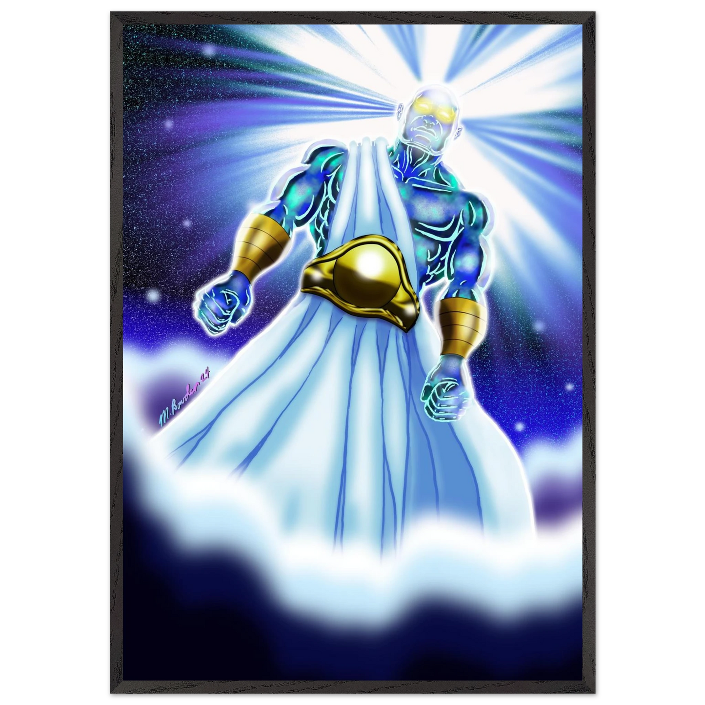 Angel of Daniel 10 by McLendon Bowden-Christian digital artwork- Print, , -Gallery of Grace