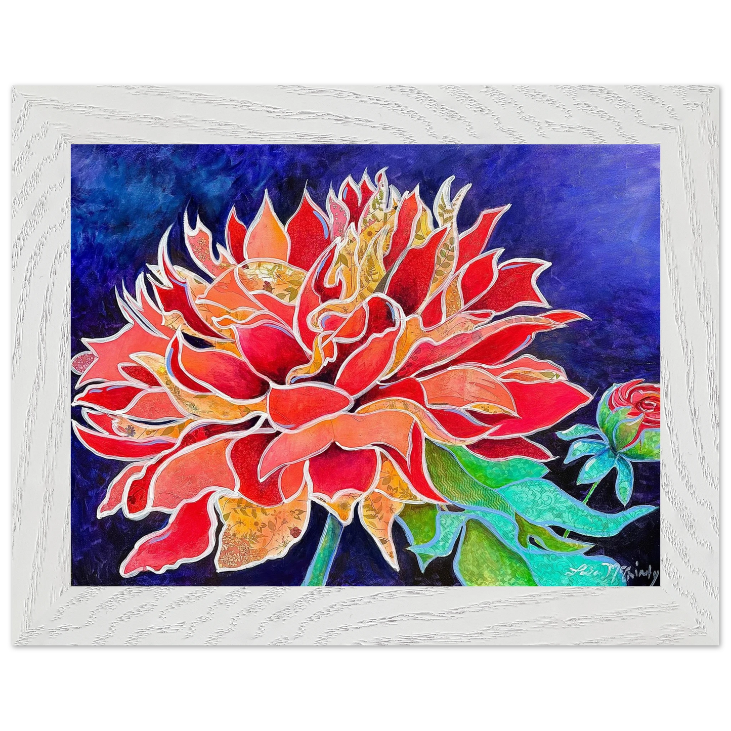 Pink Magnificence by Lisa McGinty Christian floral wall art print - Print,,-Gallery of Grace