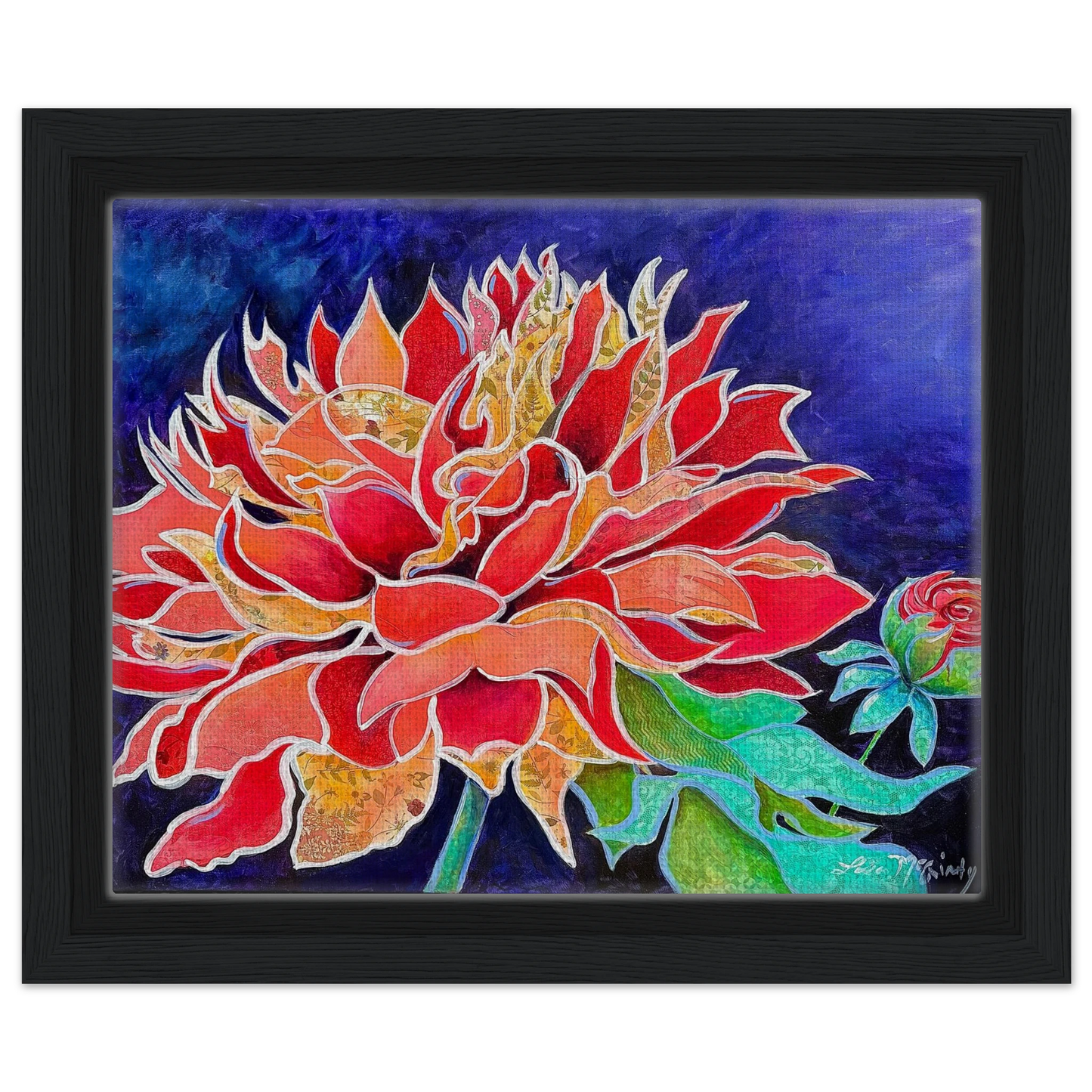 Pink Magnificence by Lisa McGinty Christian floral wall art print - Print,,-Gallery of Grace