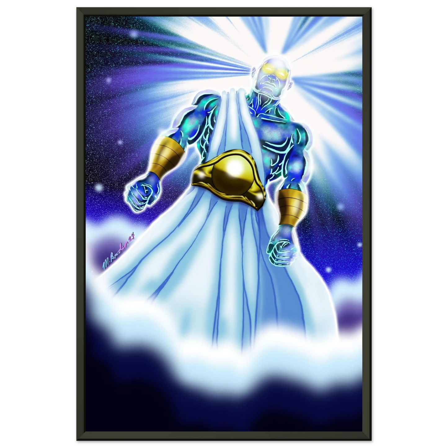 Angel of Daniel 10 by McLendon Bowden-Christian digital artwork- Print, , -Gallery of Grace