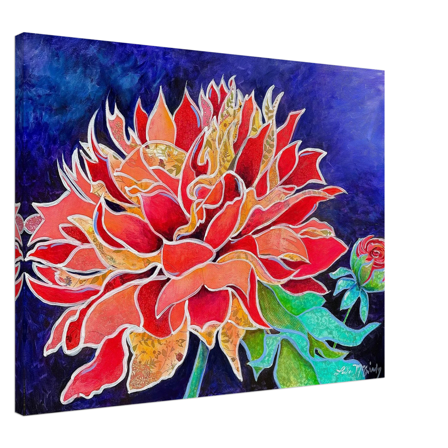 Pink Magnificence by Lisa McGinty Christian floral wall art print - Print,,-Gallery of Grace