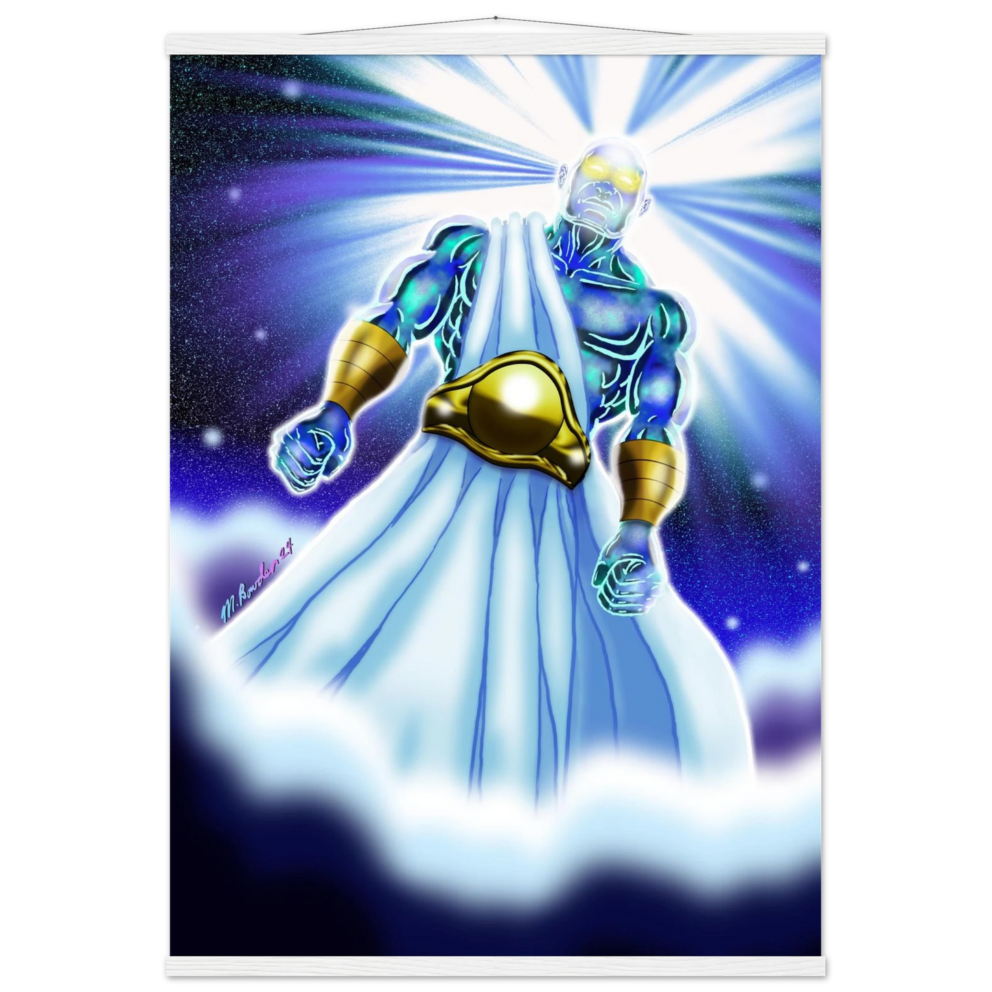 Angel of Daniel 10 by McLendon Bowden-Christian digital artwork- Print, , -Gallery of Grace