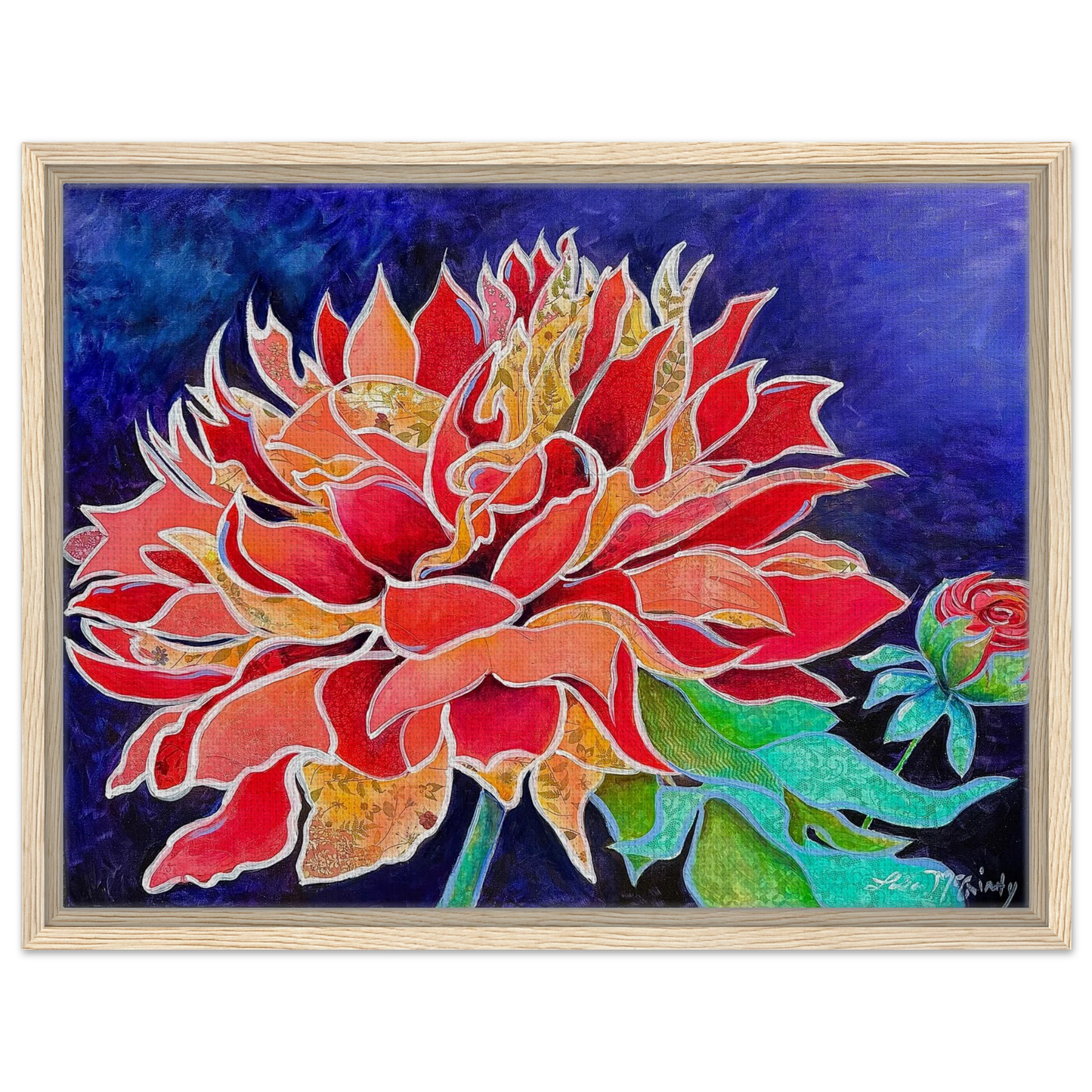 Pink Magnificence by Lisa McGinty Christian floral wall art print - Print,,-Gallery of Grace