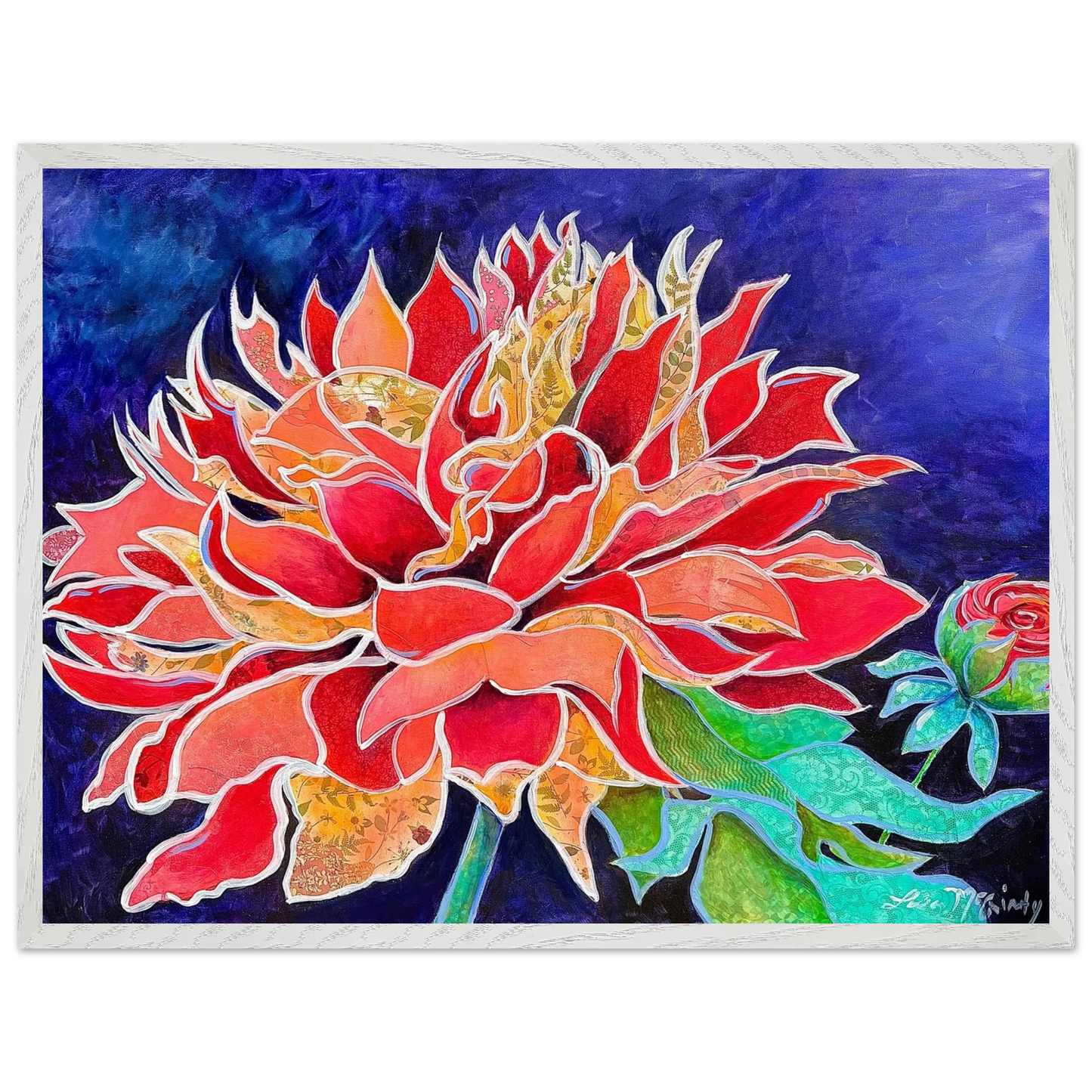 Pink Magnificence by Lisa McGinty Christian floral wall art print - Print,,-Gallery of Grace