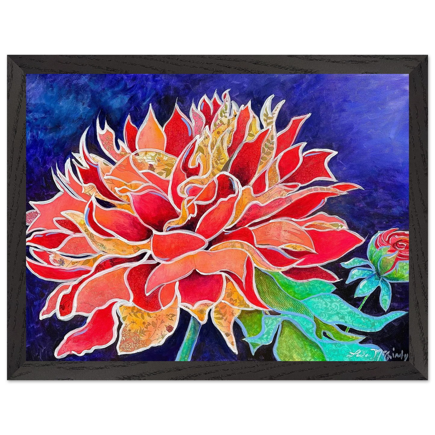 Pink Magnificence by Lisa McGinty Christian floral wall art print - Print,,-Gallery of Grace