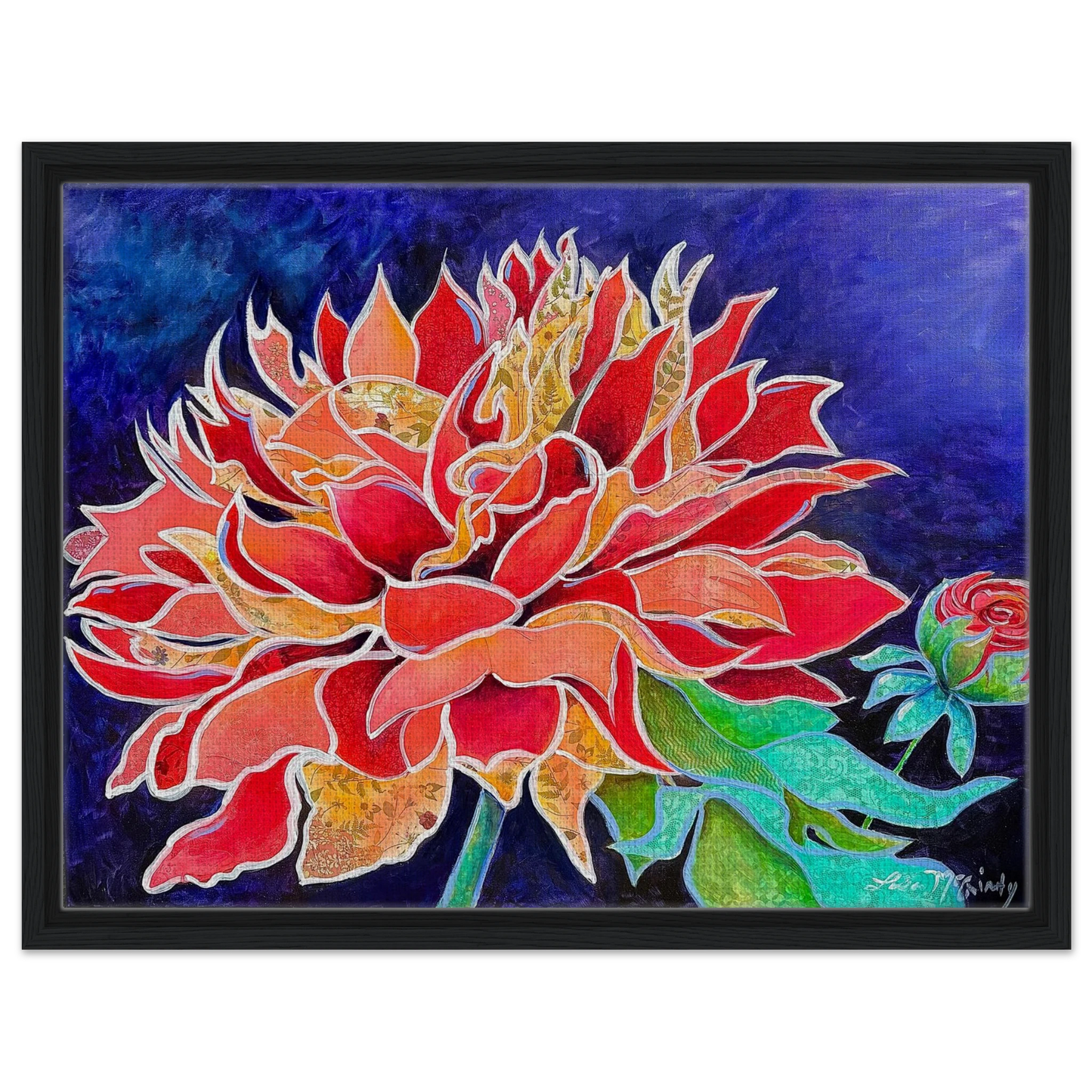 Pink Magnificence by Lisa McGinty Christian floral wall art print - Print,,-Gallery of Grace