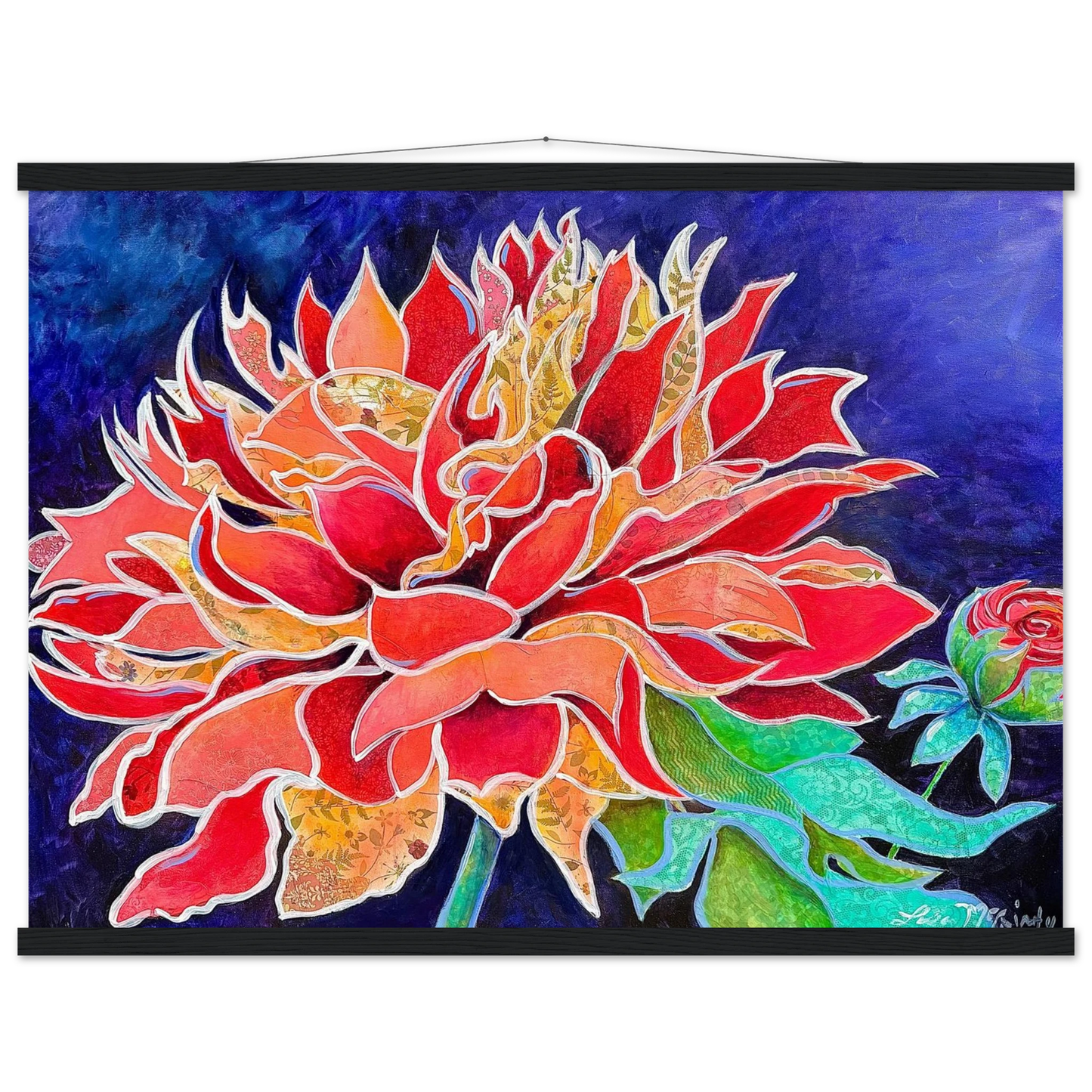 Pink Magnificence by Lisa McGinty Christian floral wall art print - Print,,-Gallery of Grace