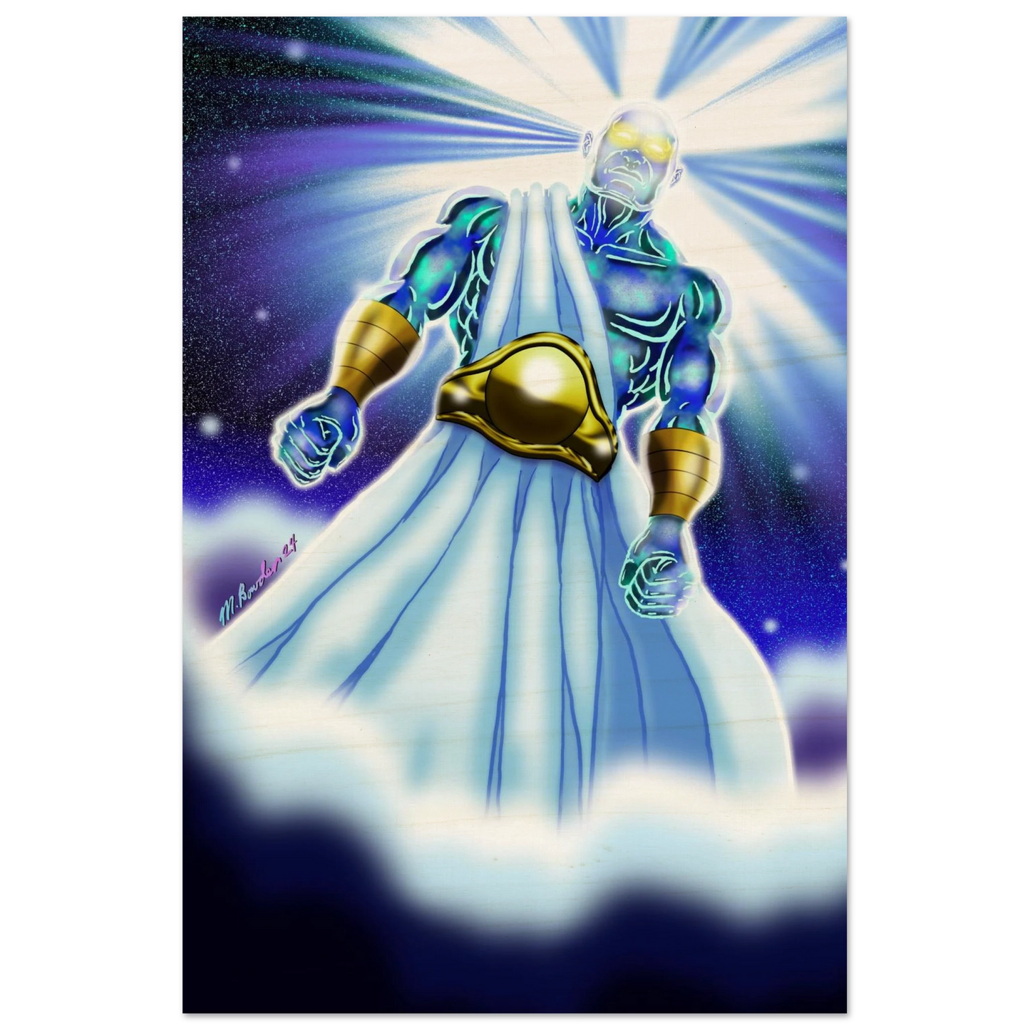 Angel of Daniel 10 by McLendon Bowden-Christian digital artwork- Print, , -Gallery of Grace