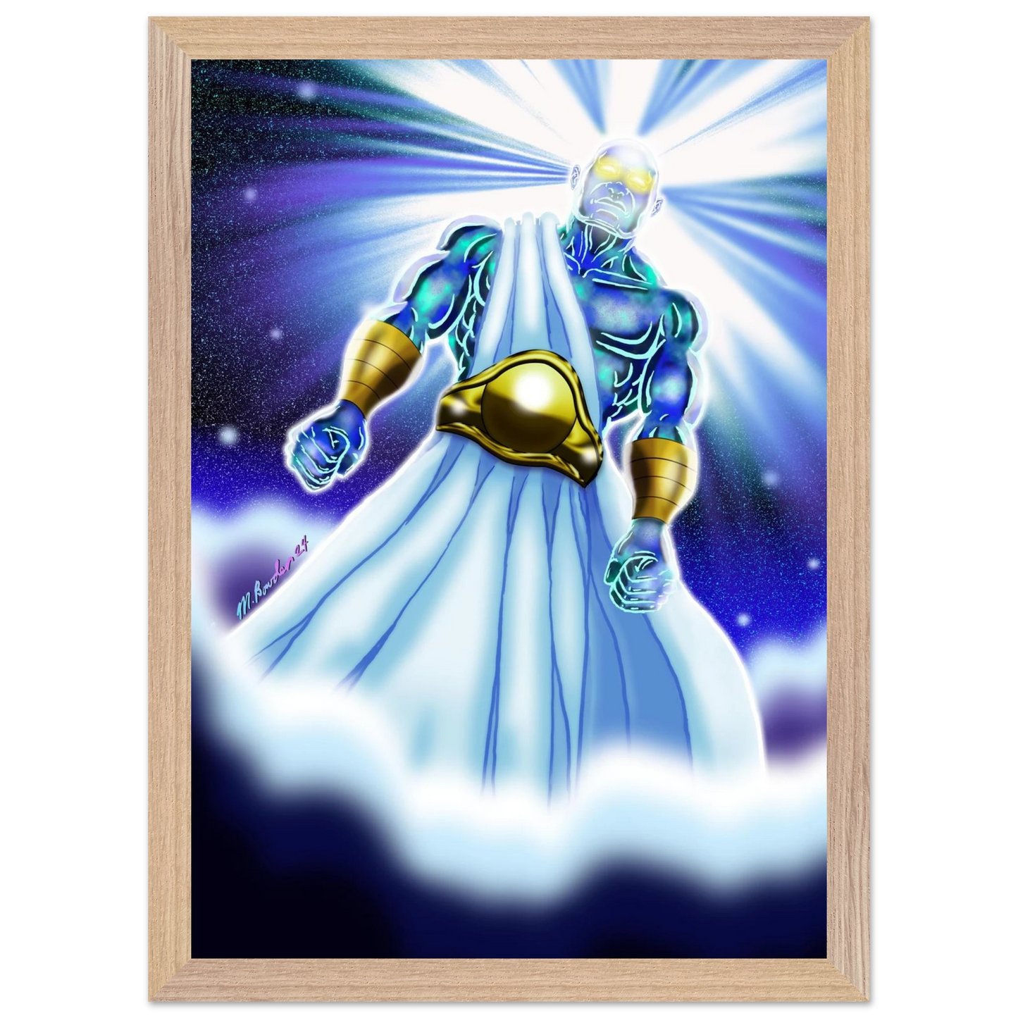 Angel of Daniel 10 by McLendon Bowden-Christian digital artwork- Print, , -Gallery of Grace