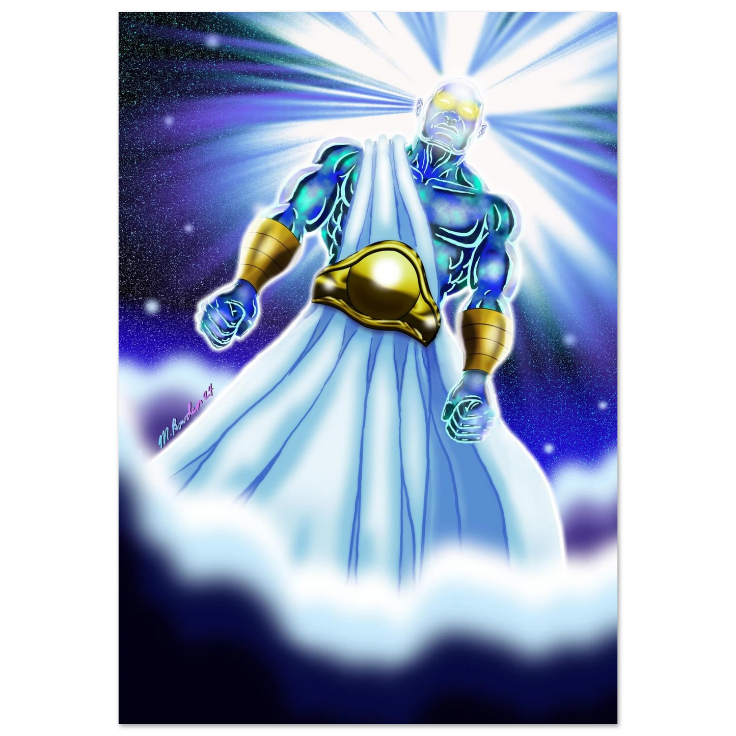 Angel of Daniel 10 by McLendon Bowden-Christian digital artwork- Print, , -Gallery of Grace