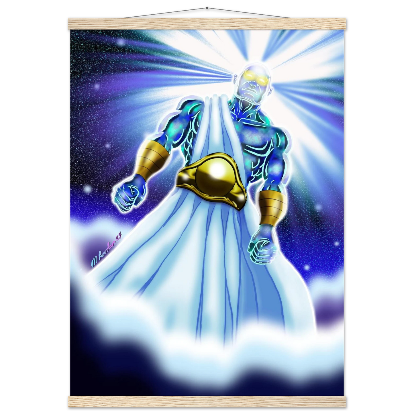 Angel of Daniel 10 by McLendon Bowden-Christian digital artwork- Print, , -Gallery of Grace