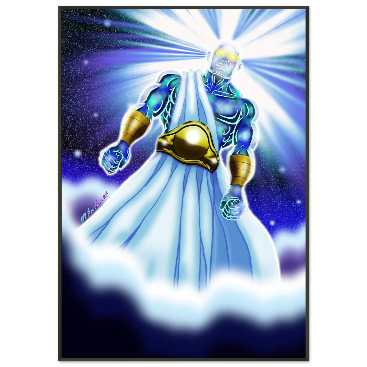 Angel of Daniel 10 by McLendon Bowden-Christian digital artwork- Print, , -Gallery of Grace