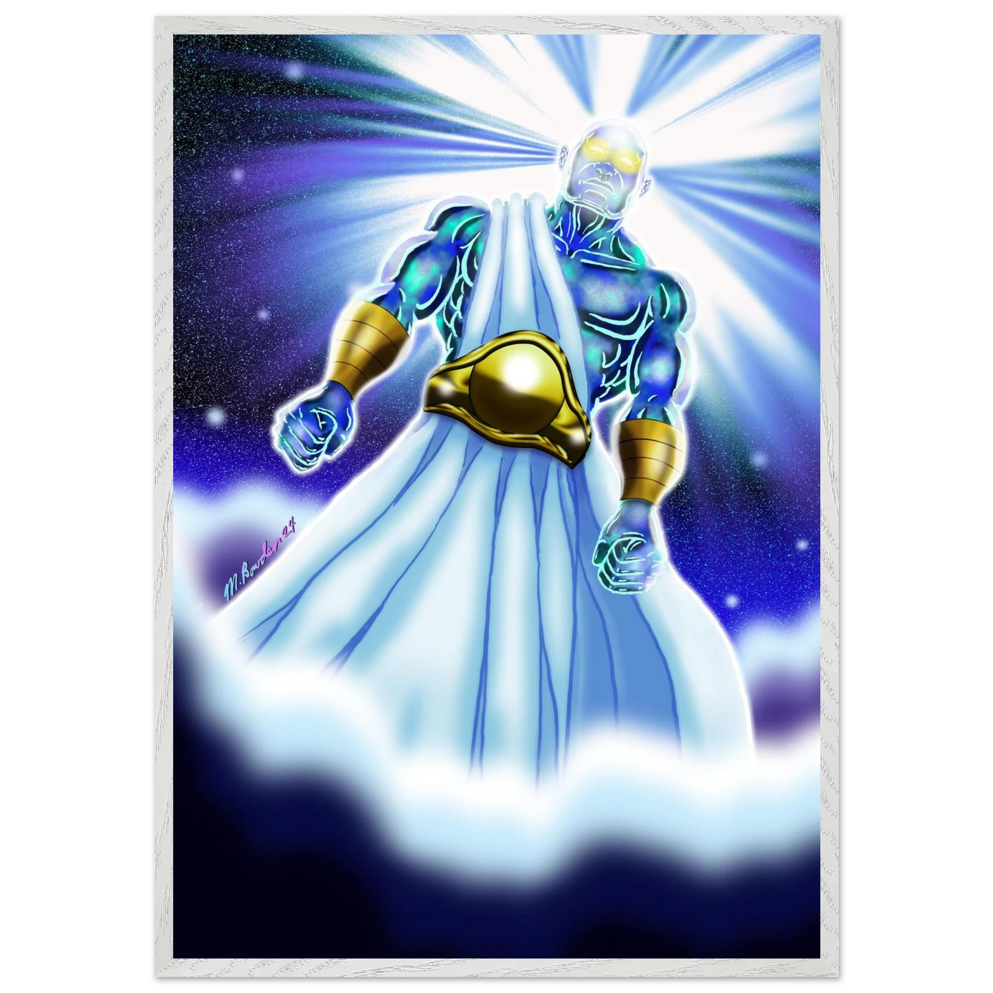 Angel of Daniel 10 by McLendon Bowden-Christian digital artwork- Print, , -Gallery of Grace