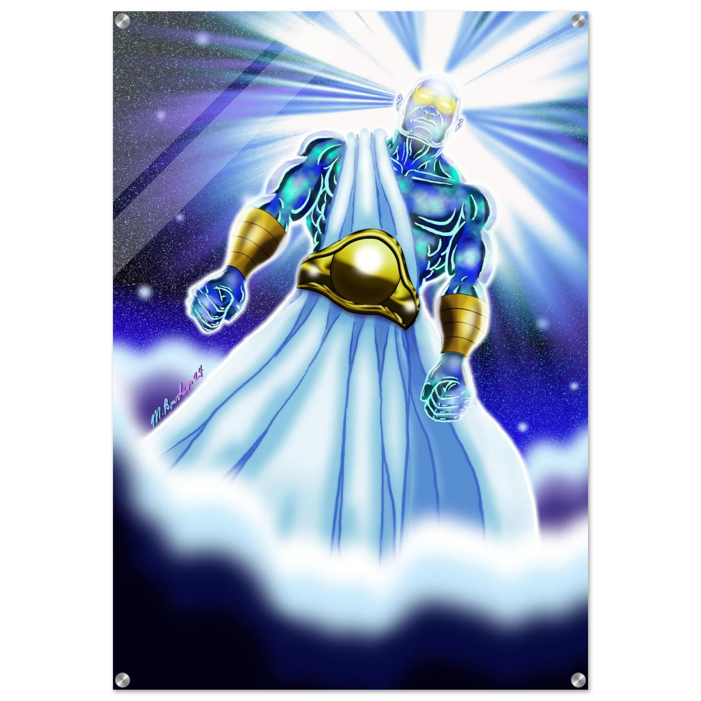 Angel of Daniel 10 by McLendon Bowden-Christian digital artwork- Print, , -Gallery of Grace