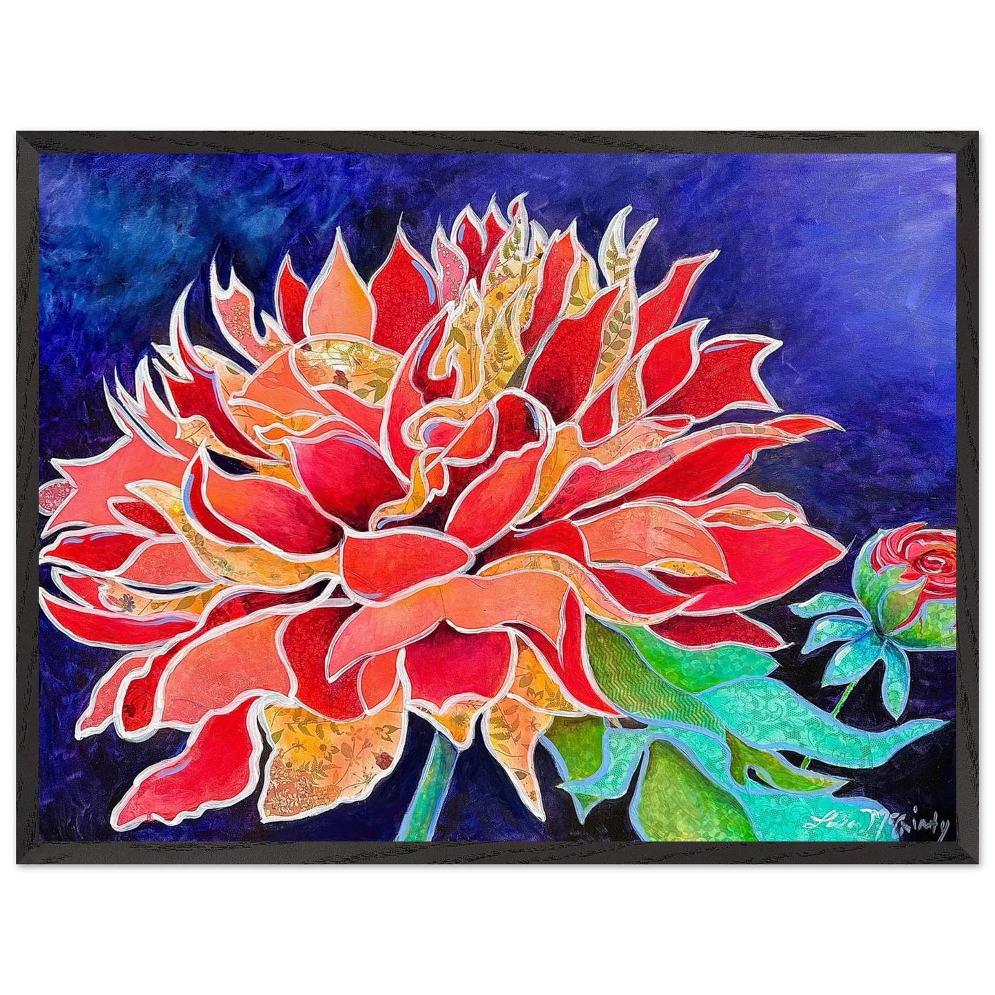 Pink Magnificence by Lisa McGinty Christian floral wall art print - Print,,-Gallery of Grace