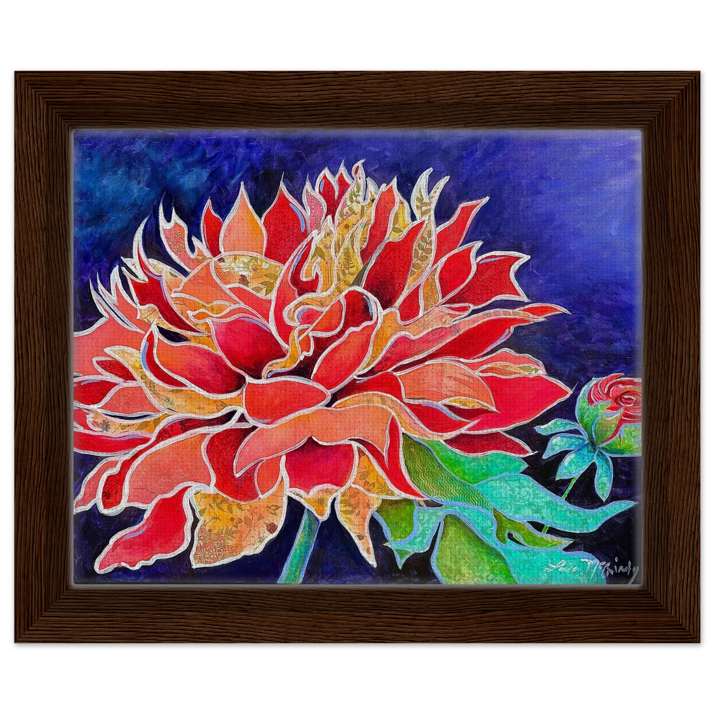 Pink Magnificence by Lisa McGinty Christian floral wall art print - Print,,-Gallery of Grace