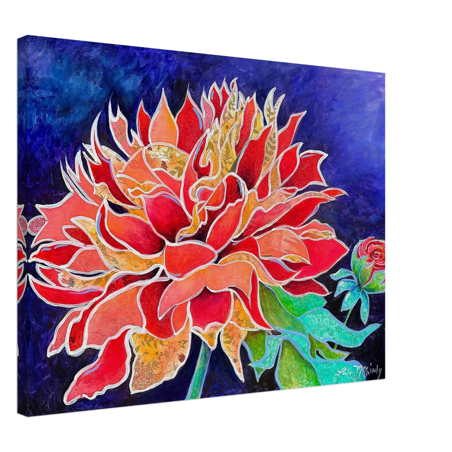 Pink Magnificence by Lisa McGinty Christian floral wall art print - Print,,-Gallery of Grace