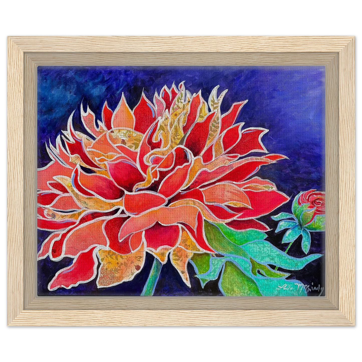 Pink Magnificence by Lisa McGinty Christian floral wall art print - Print,,-Gallery of Grace