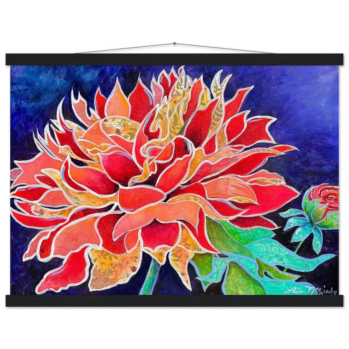 Pink Magnificence by Lisa McGinty Christian floral wall art print - Print,,-Gallery of Grace