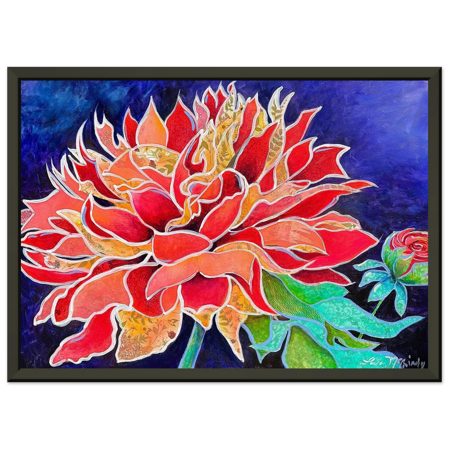 Pink Magnificence by Lisa McGinty Christian floral wall art print - Print,,-Gallery of Grace