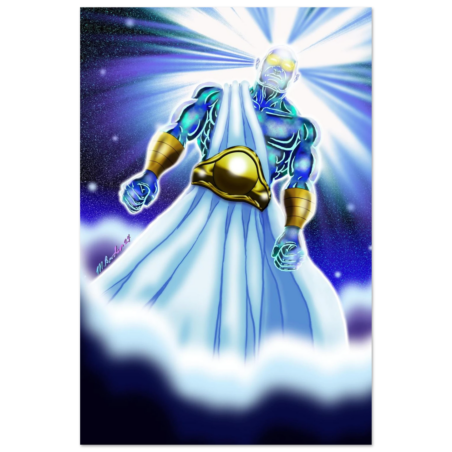 Angel of Daniel 10 by McLendon Bowden-Christian digital artwork- Print, , -Gallery of Grace