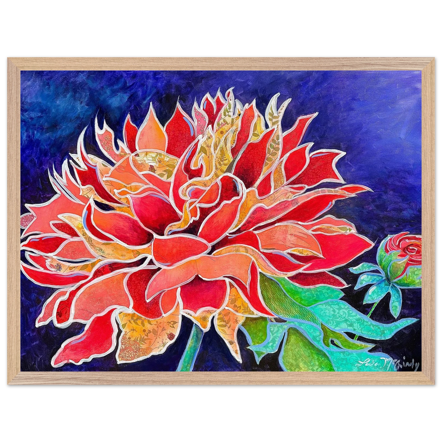 Pink Magnificence by Lisa McGinty Christian floral wall art print - Print,,-Gallery of Grace