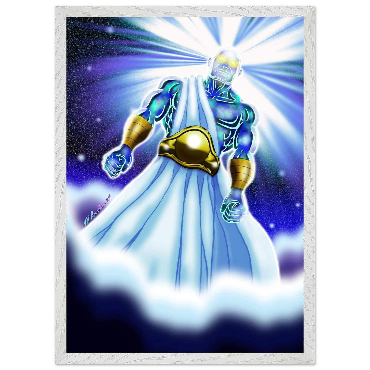 Angel of Daniel 10 by McLendon Bowden-Christian digital artwork- Print, , -Gallery of Grace