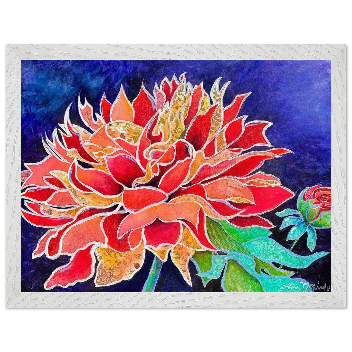 Pink Magnificence by Lisa McGinty Christian floral wall art print - Print,,-Gallery of Grace