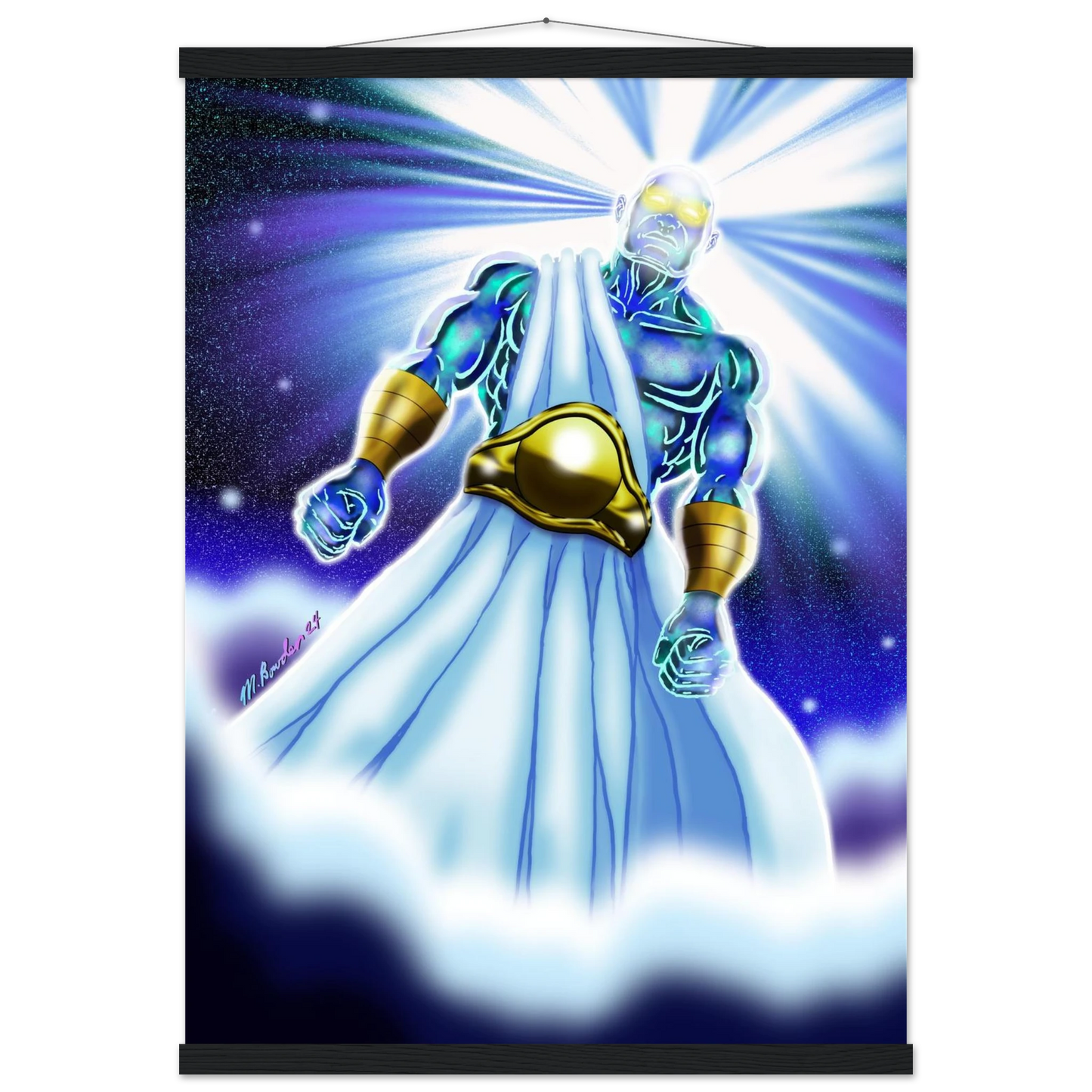 Angel of Daniel 10 by McLendon Bowden-Christian digital artwork- Print, , -Gallery of Grace