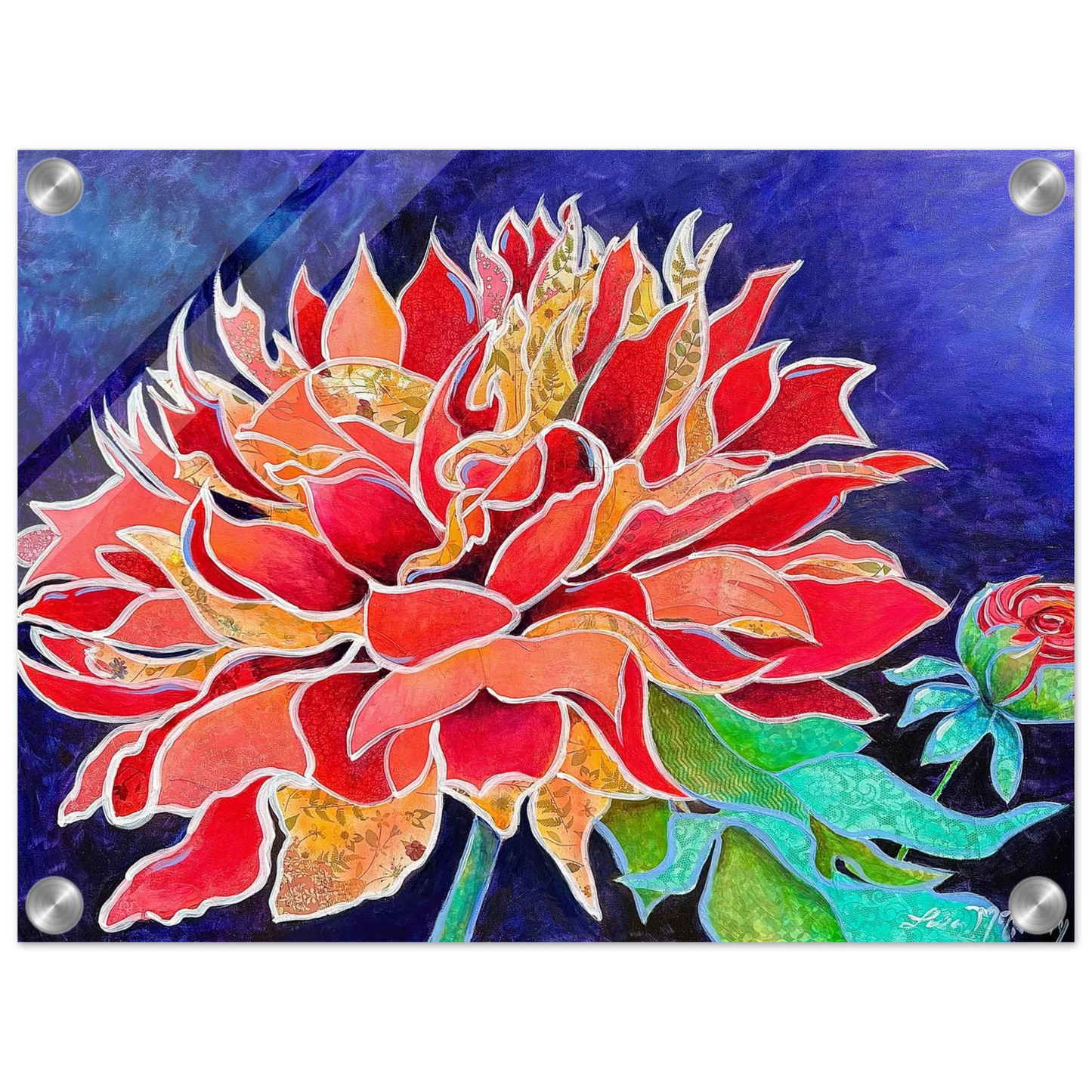 Pink Magnificence by Lisa McGinty Christian floral wall art print - Print,,-Gallery of Grace