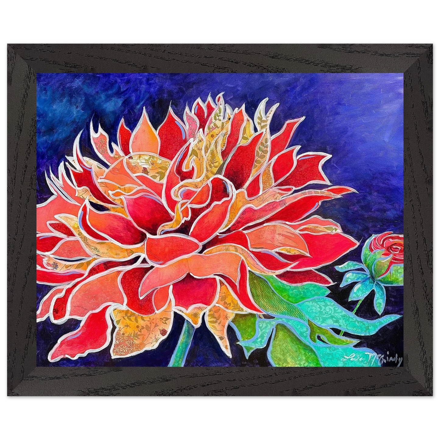 Pink Magnificence by Lisa McGinty Christian floral wall art print - Print,,-Gallery of Grace