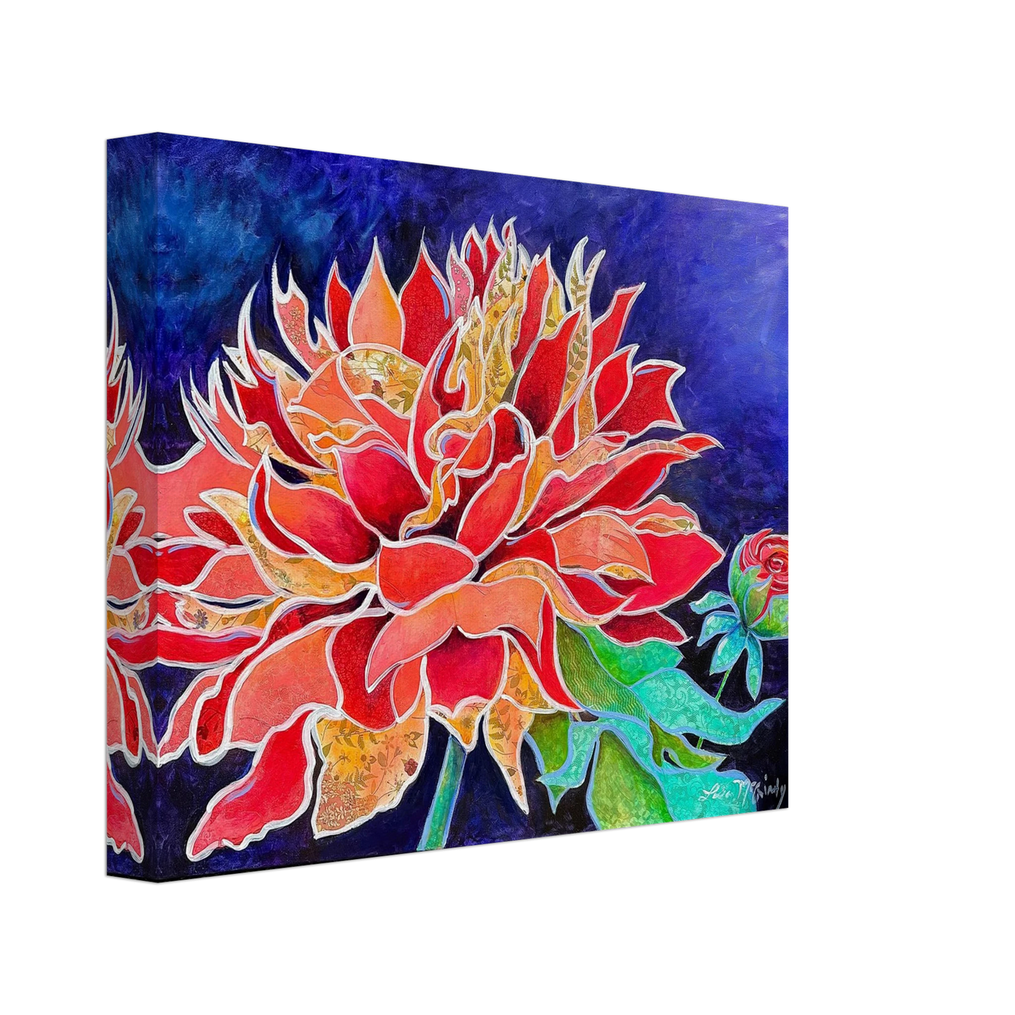 Pink Magnificence by Lisa McGinty Christian floral wall art print - Print,,-Gallery of Grace