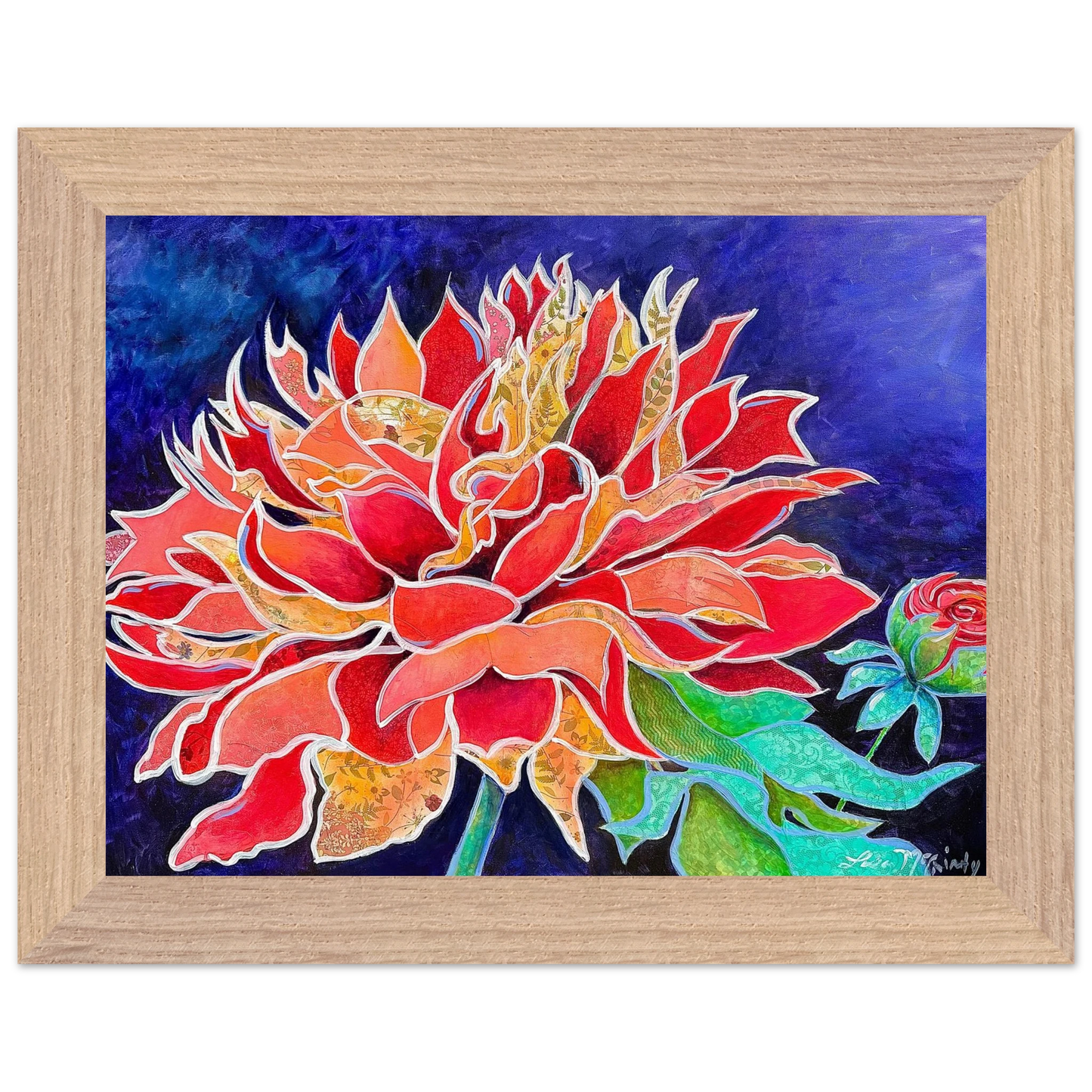 Pink Magnificence by Lisa McGinty Christian floral wall art print - Print,,-Gallery of Grace