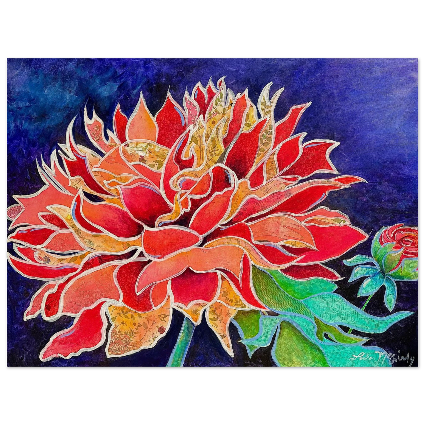 Pink Magnificence by Lisa McGinty Christian floral wall art print - Print,,-Gallery of Grace