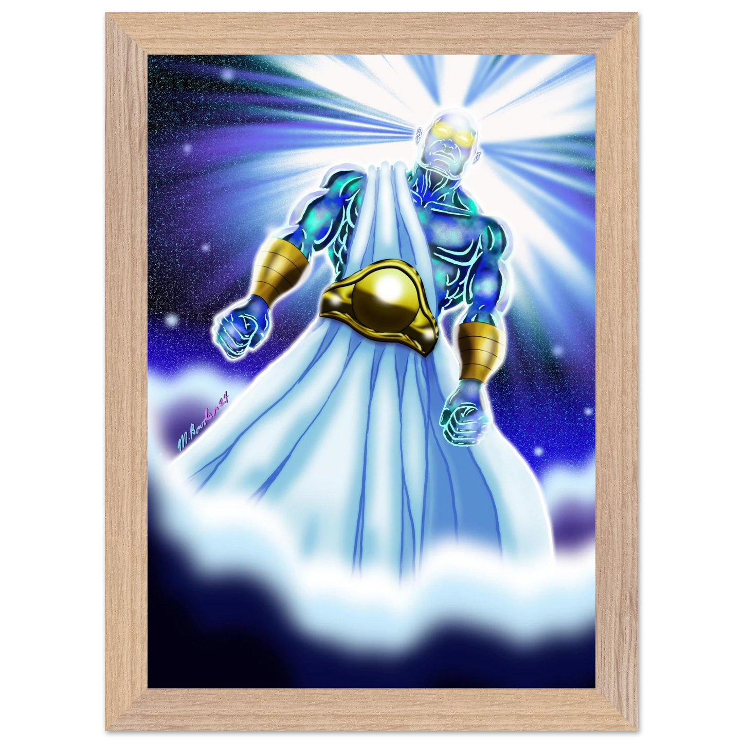 Angel of Daniel 10 by McLendon Bowden-Christian digital artwork- Print, , -Gallery of Grace