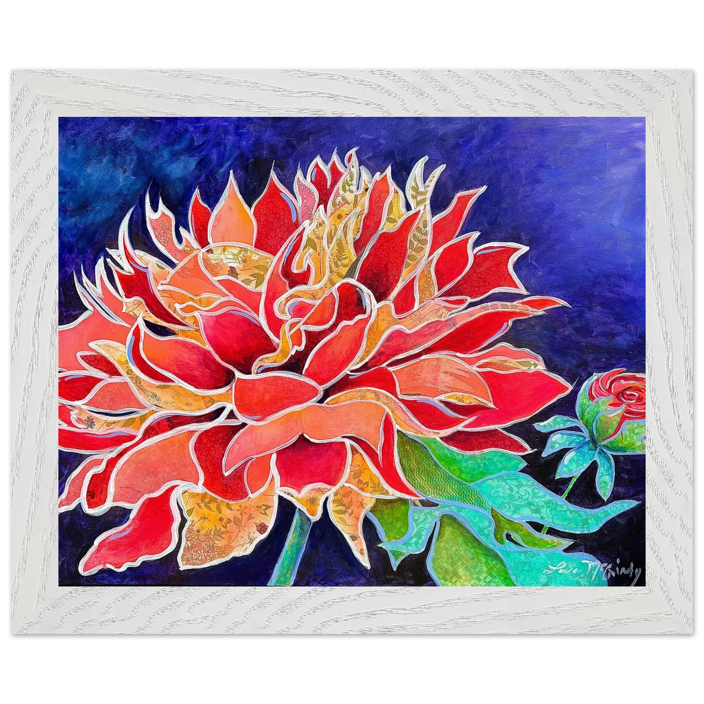 Pink Magnificence by Lisa McGinty Christian floral wall art print - Print,,-Gallery of Grace