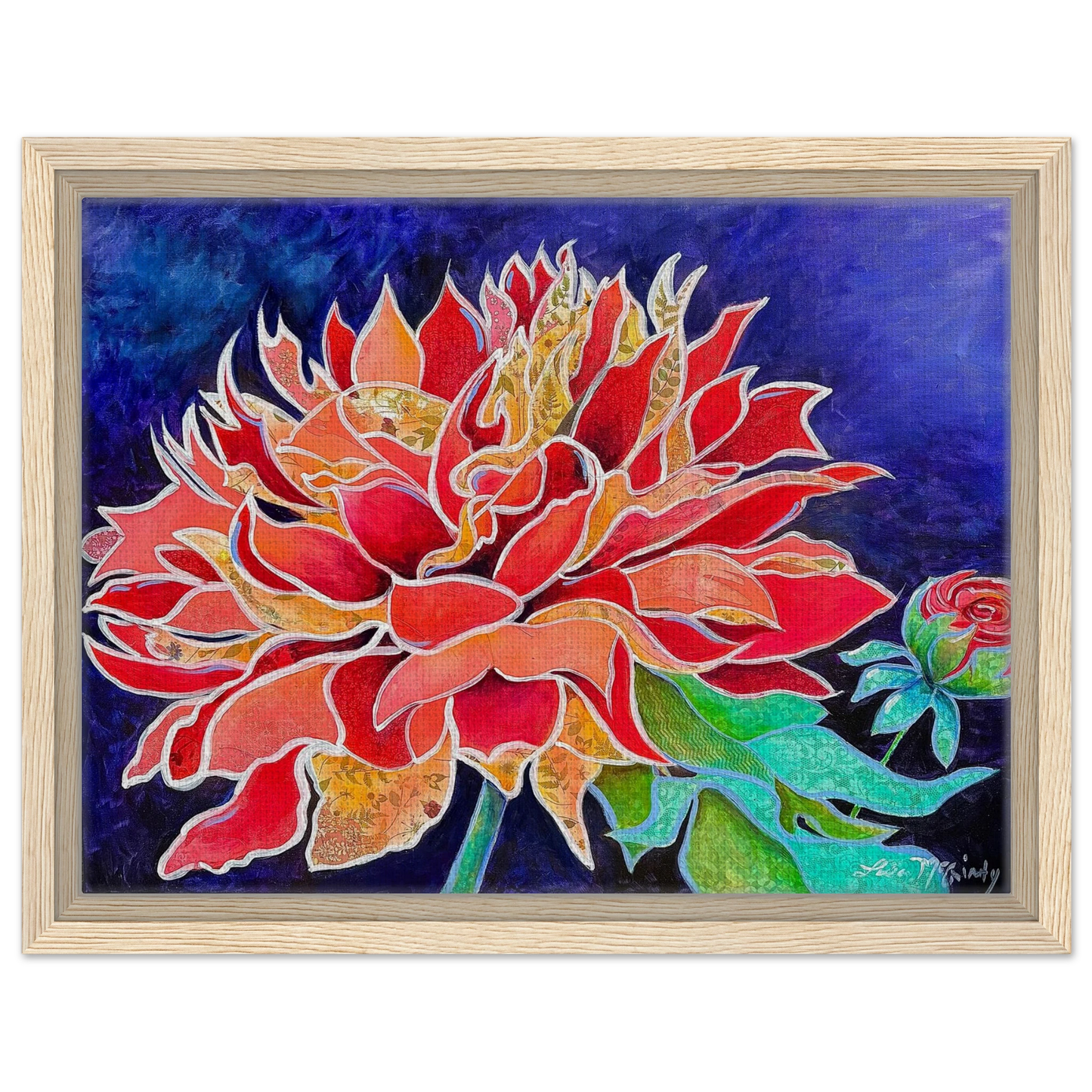 Pink Magnificence by Lisa McGinty Christian floral wall art print - Print,,-Gallery of Grace