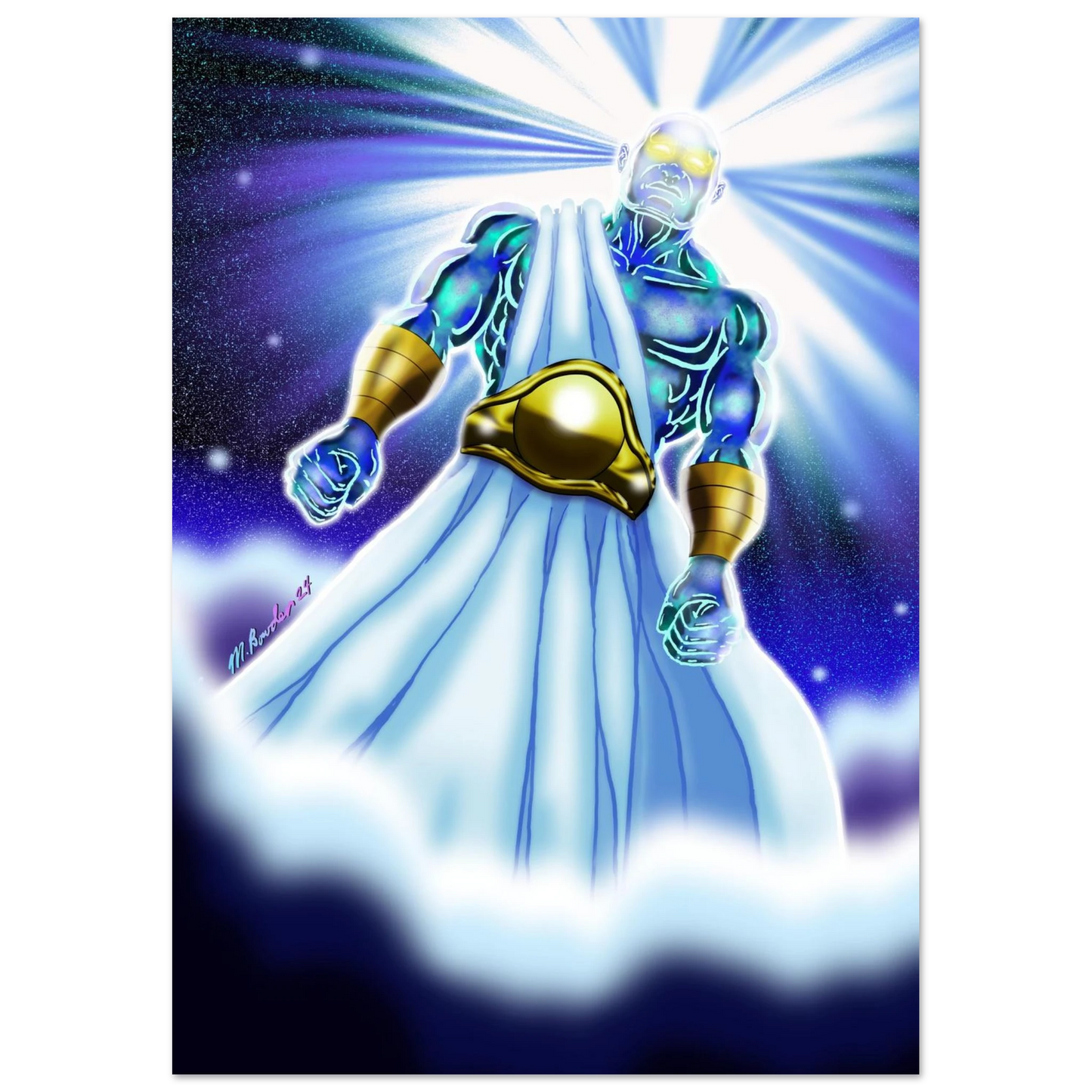 Angel of Daniel 10 by McLendon Bowden-Christian digital artwork- Print, , -Gallery of Grace