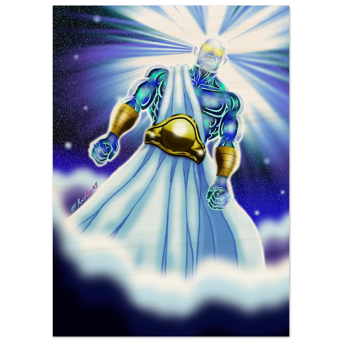 Angel of Daniel 10 by McLendon Bowden-Christian digital artwork- Print, , -Gallery of Grace