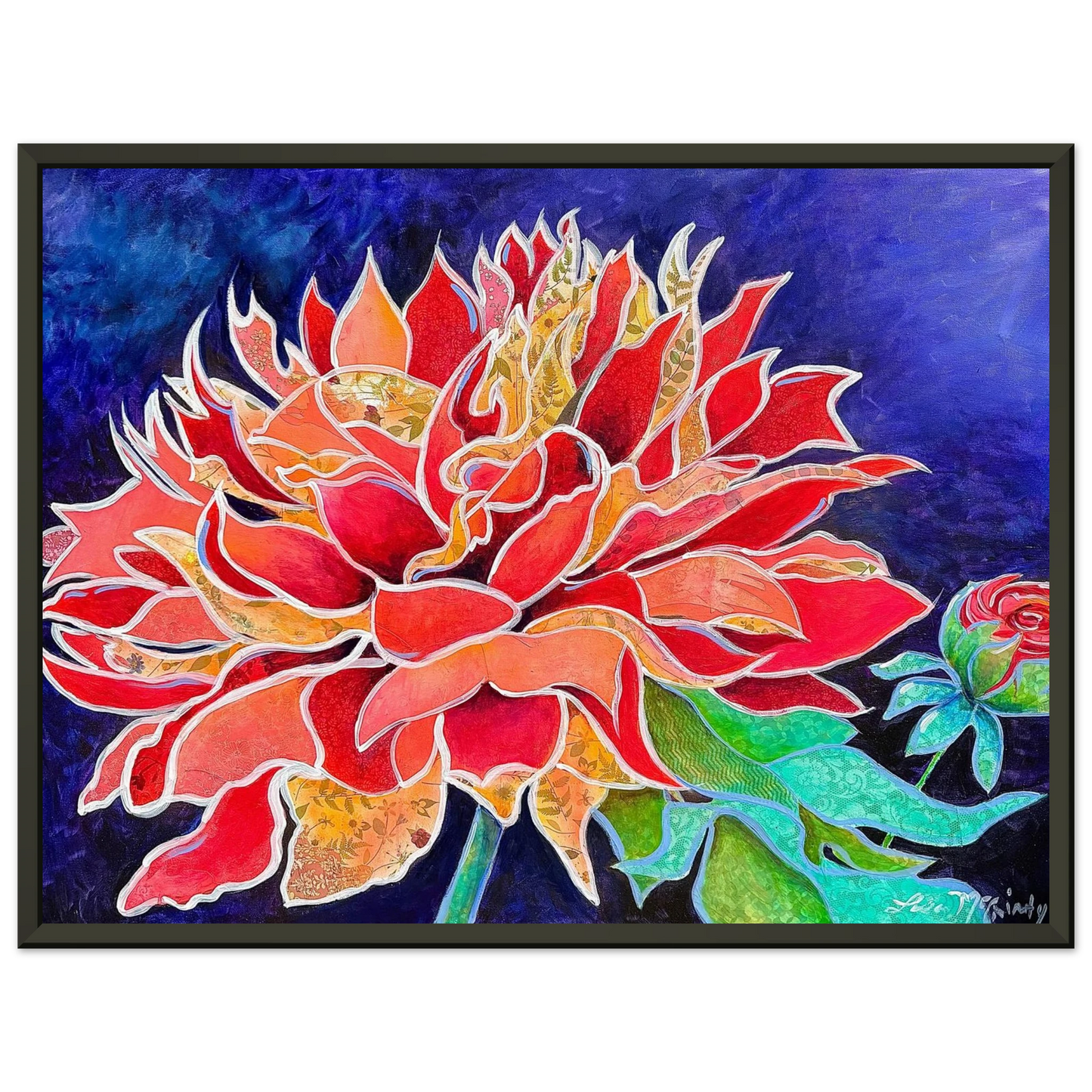 Pink Magnificence by Lisa McGinty Christian floral wall art print - Print,,-Gallery of Grace