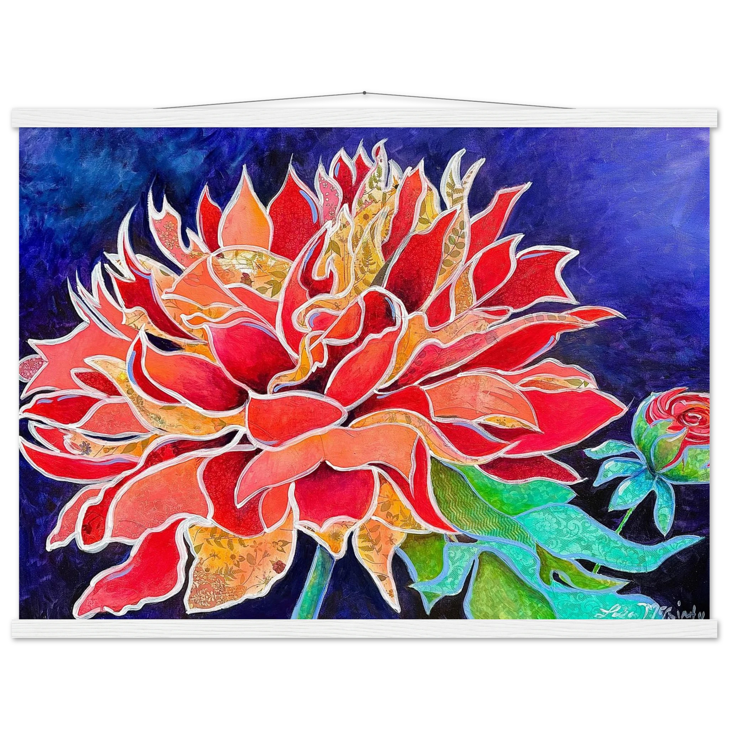 Pink Magnificence by Lisa McGinty Christian floral wall art print - Print,,-Gallery of Grace