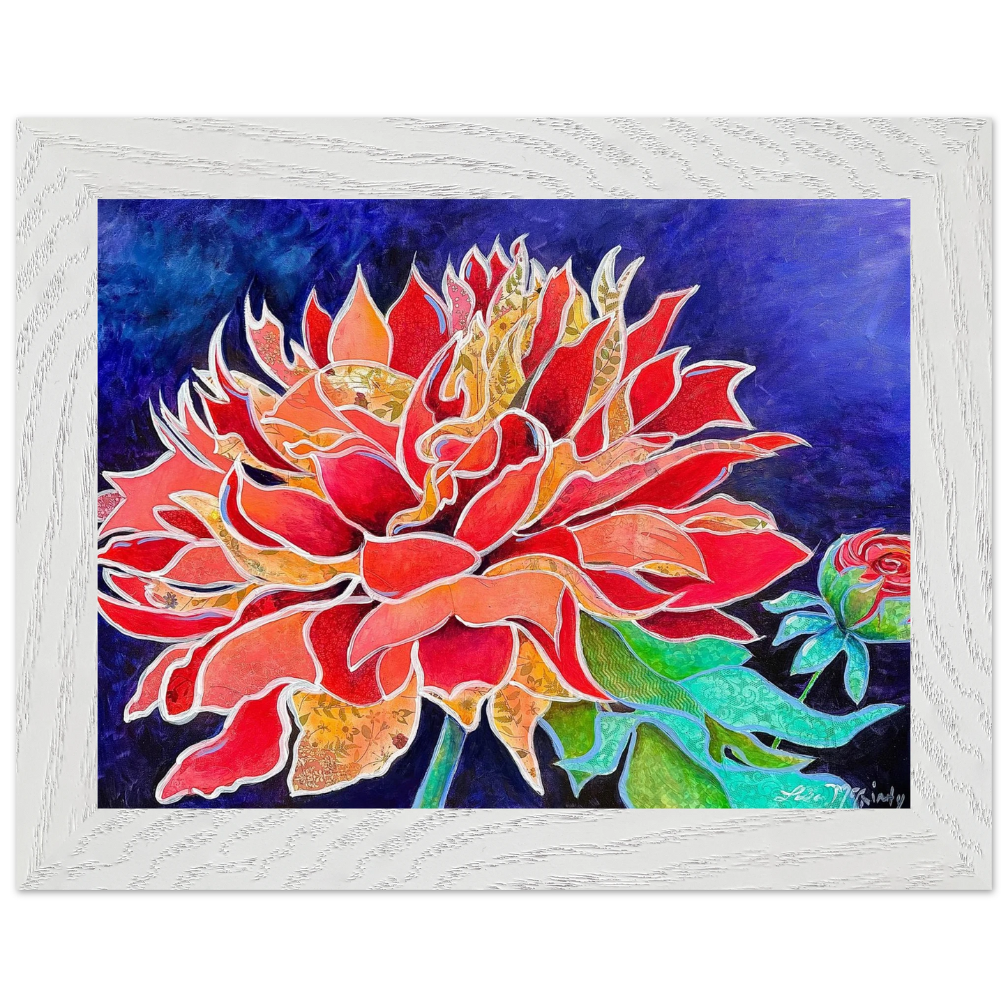 Pink Magnificence by Lisa McGinty Christian floral wall art print - Print,,-Gallery of Grace