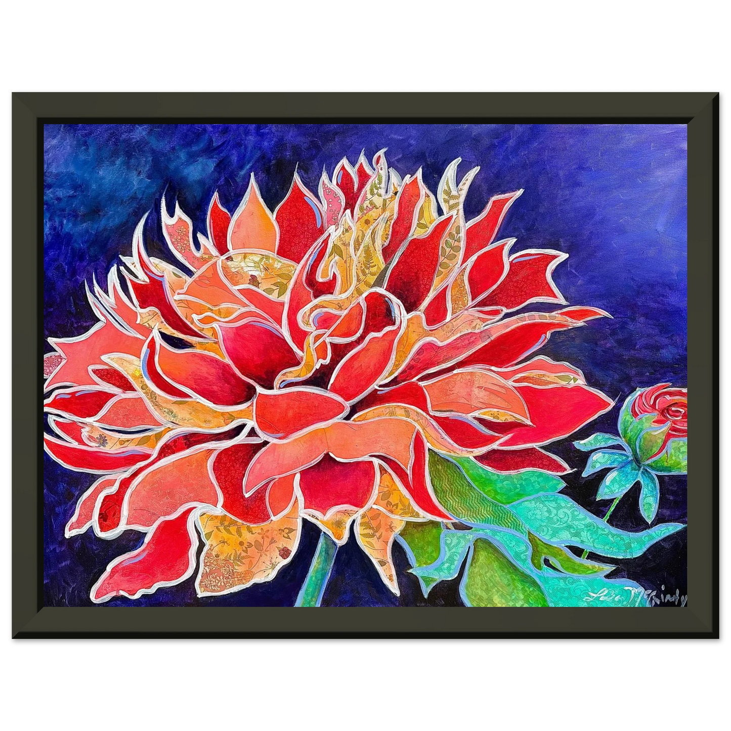 Pink Magnificence by Lisa McGinty Christian floral wall art print - Print,,-Gallery of Grace