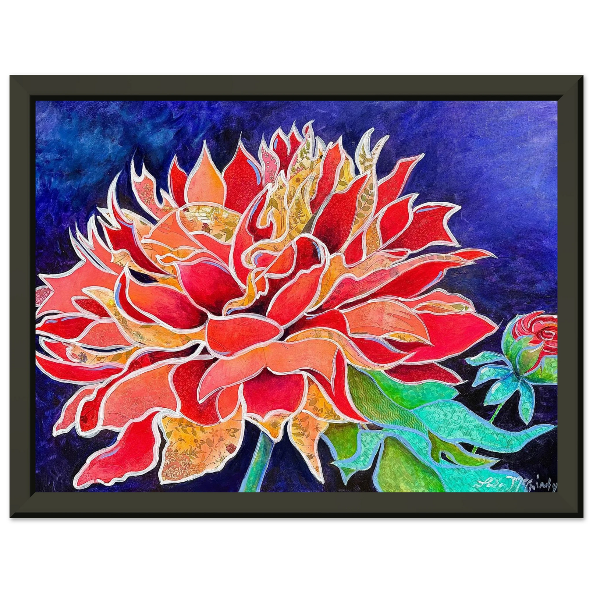 Pink Magnificence by Lisa McGinty Christian floral wall art print - Print,,-Gallery of Grace